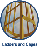 Fiberglass ladders and cages are a long-lasting option perfectly suited to industrial and highly corrosive environments.